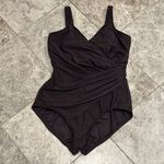 MiracleSuit  One Piece Underwire Swimsuit Size 14DD Brown Photo 1