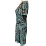 Lulus Kiss and Pastel Light Blue Floral Print Mini Wrap‎ Dress Size M Size M Photo 7