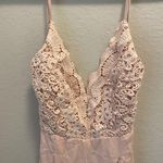 Lulus Lulu’s Star Spangled Pink Backless Lace Romper Size Large. Photo 4