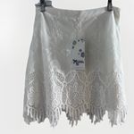 Show Me Your Mumu  Cali Stretch Mini Skirt - Fields‎ of Lace White M | NWT Photo 2