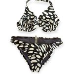 Victoria's Secret  dark Blue and White Bikini set size L Photo 0