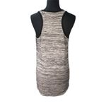 CAbi Gray and White Relaxed Black Trim Horizontal
Marled Long Tunic Tank Top Photo 2