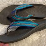 CHACO SANDALS size 8 excellent condition color teal/orange see all photos Photo 0