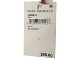 Good American  Mesh Mix Corset Thong Straight Neck Black Bodysuit Plus Size 4XL Photo 6