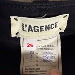 L’Agence Kendra Black Cropped Flare Leg High Rise Denim Jeans Size 26 Photo 12