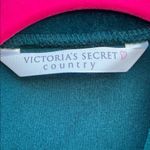 Victoria's Secret Vintage 90s Dark Green Pajama Set Luxurious Sleepwear Size XS Photo 1