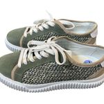Voile Blanche MAIORCA FLAT SUEDE AND FABRIC SNEAKERS EU38 Green Size 8 Photo 6