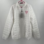 Hard Rock Cafe HARD ROCK HOTEL & CASINO SIOUX CITY Puff Jacket SZ Extra Large White Pink NWT Photo 9