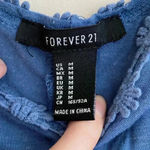 Forever 21 Blue Crotchet Flower Crop Top for Spring, Size Medium, Cropped Tank Photo 5