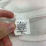 Women’s solid white cat mom short sleeve casual tshirt shirt 100% cotton small‎ Photo 3