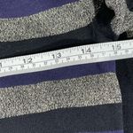 Eliza J . Gray Blue Black Glitter Stripe Sweater Bodycon Dress Size Medium Photo 6