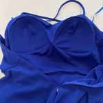 Sequin Hearts New Double Layer Fit & Flare Dress Sweetheart Neck Royal Blue Size 11 Photo 13