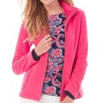 Lilly Pulitzer  Grace Fleece Zip Up Jacket in Pink Small Photo 0