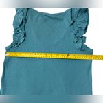 Old Navy  Women’s Blue Ribbed Tank Top Ruffled‎ Sleeveless Shirt Size Large NWT Photo 3