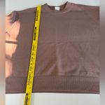 A New Day Light Brown Oversized Cropped Crewneck Sweatshirt Sz XXL Photo 6