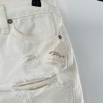 Free People NEW Mid Rise Big Sur Distressed Boyfriend Shorts White Sz 25 Sm Y2K Photo 5