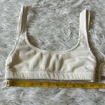 Good American New  Women’s Crinkle Scoop bra in ivory001 size XXS/XS Photo 4