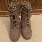 Madden Girl High Heel Booties Klaim Taupe Fab size 6 New Photo 1