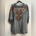 Johnny Was  Silk Paisley Tunic Top Women’s Size Large Photo 1