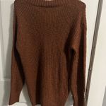 Pink Rose  V-Neck Sweater - Rust Photo 2