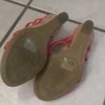 Coral & gold heeled sandals Orange Size 9 Photo 5