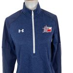 Under Armour  Navy Hybrid 12 Zip Pullover Medium Athleisure Active Streetwear Photo 1
