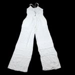 prAna  Fernie Wide Leg Jumpsuit White Tencel Modal Beach Flowy Women's Size XS Photo 2