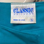 Classic Uniforms Teal Scrub Coat/Jacket Hospital Nurse Doctor Medical Size Small Photo 4