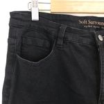 Soft Surroundings Daria Black Flare Wide Boot Stretch High Rise Denim Jeans 14 Photo 2