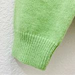Embroidered Daisy Flower Green Knit Cardigan Women’s Sweater Size S/M Photo 10