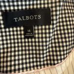 Talbots Black and White Gingham Check Classic Blazer Sz 14 Fully Lined Pristine Photo 7