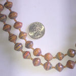 Bead for Life Made in Uganda Elegant Brown Paper Beads Beaded Boho Necklace Photo 4