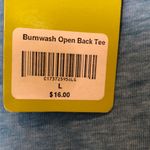 Blink  Blue Bumwash Open Back Tee, L Photo 5