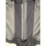 Free People Black Floral Lace Embroidered Corset Thong Bodysuit Women’s XS Photo 6