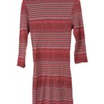 Free People GROOVY SWEATER DRESS Knit Stripe Mockneck 70s Trend Mini Bodycon Photo 5