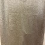 Norma Kamali  Women’s Medium Gray Sleeveless Cotton V-neck Sweatshirt Dress Photo 2