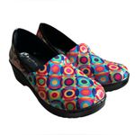 Easy Street Laurie Slip Resistant Clog Work Shoe Colorful Pattern - Size 9M NWOT Photo 1