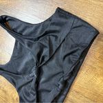 Beach Riot  Sports Bra Top Sz Medium Black Shimmer Sparkle Twist Knot Open Back Photo 7