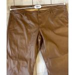 Wild Fable  Low-Rise Faux Leather Flare Pants -Brown Women's 16 Photo 2