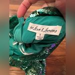 For Love & Lemons  Green Sequin Mini Dress Marais with open back NWT Photo 5
