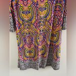 Reborn Multicolor Long Sleeve Midi Dress Size XL Pink Photo 7