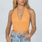 Princess Polly PENELOPE HALTER TOP ORANGE size 6 nwot Photo 0