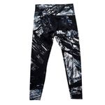 AGSTRACT Apparel Leggings Abstract Print Athleisure High Waist Womens Large Black Photo 1