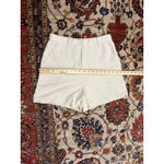 Sophie Rue Cotton Blend High Rise Shorts in Cream Women’s Size M Photo 2