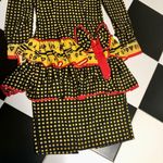 Vintage 80s Deborah Boutique Tiered Ruffle Polka Dot Cocktail Dress Party size 8 Multiple Photo 1