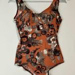 Vintage Women’s Floral Clay Monoch One Piece Swimsuit Pink Grey Size XS EUC Photo 0