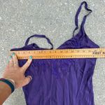 Victoria's Secret VTG  Gold Label Silk Floral Embroidered Slip Dress Purple Small Photo 7