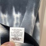 Evereve  Knit Top Sleeveless Sweater Vest Blue Tie‎ Dye Cotton Boho Grunge L Photo 3