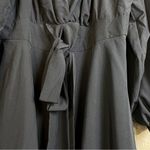 ZJCT Black Baby Doll Dress with Layers & Puff Sleeves Wear On or Off Shoulders Size XL Photo 2