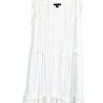 J.Crew  Women's M White Tired Knit Keyhole Maxi Summer Cotton Dress Cottagecore‎ Photo 0